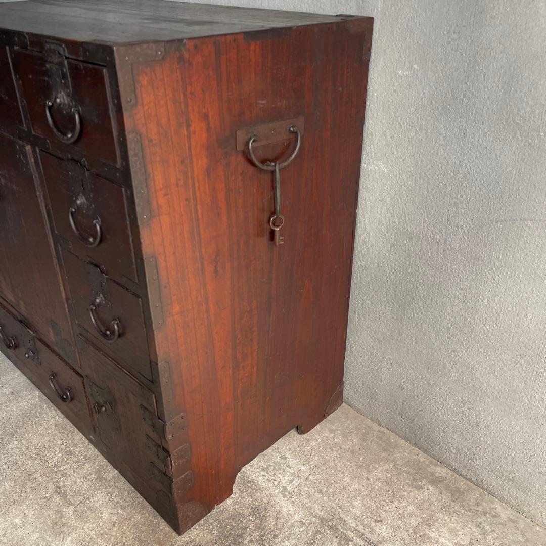 小箪笥 和製アンティーク 箪笥 時代箪笥 小物収納 引き出し 帳場箪笥　骨董