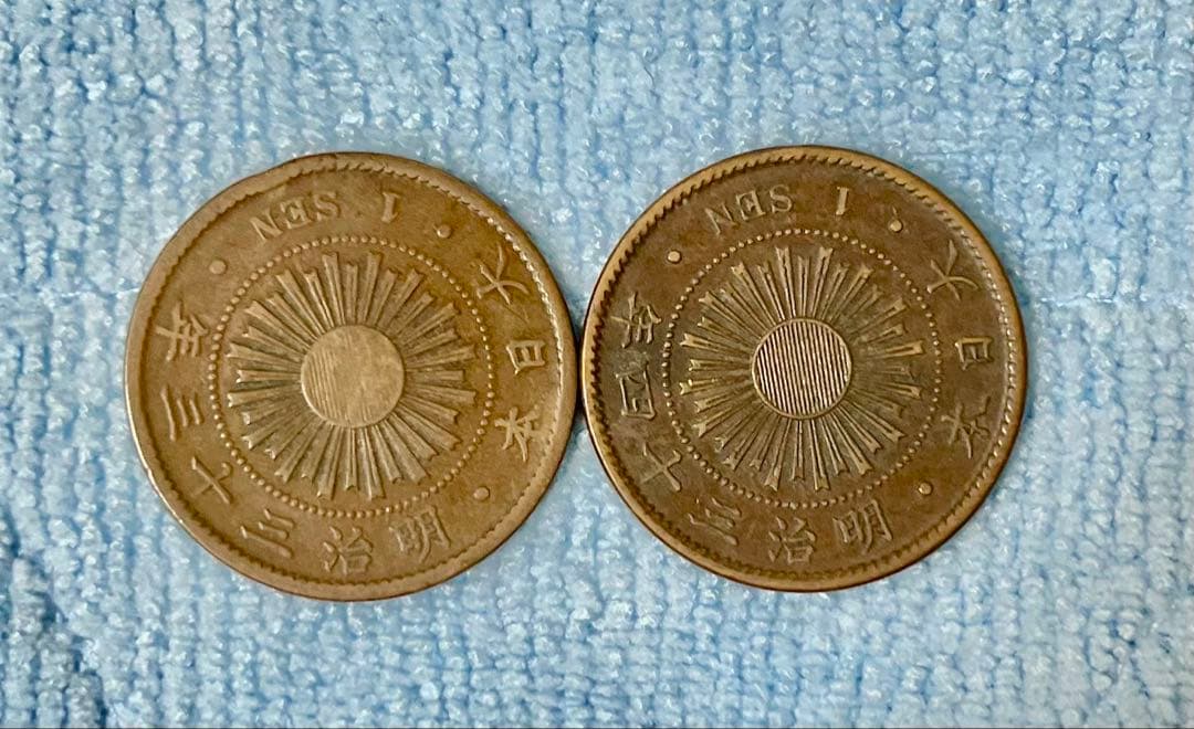 C291　明治35年 稲1銭青銅貨 他年号揃い 全8枚