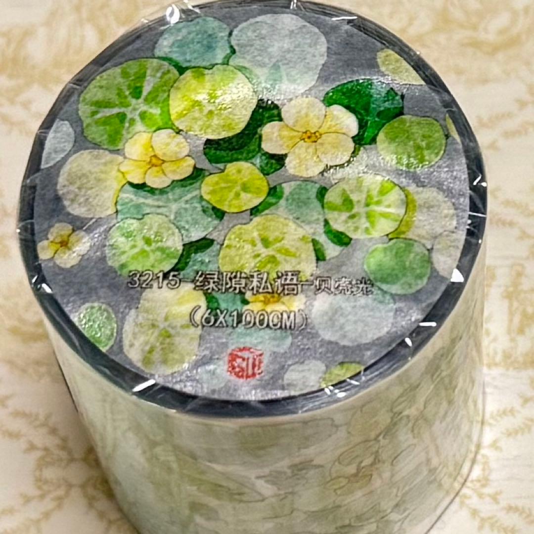 海外 PETテープ マスキングテープ 葉っぱ