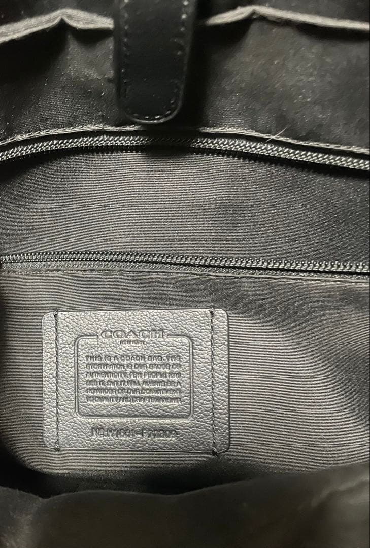 coach レザー ビジネスバッグ 黒