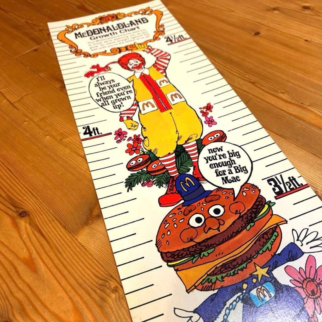 1971年　マクドナルドランド　身長計　ポスター　イービルグリマス　アメトイ