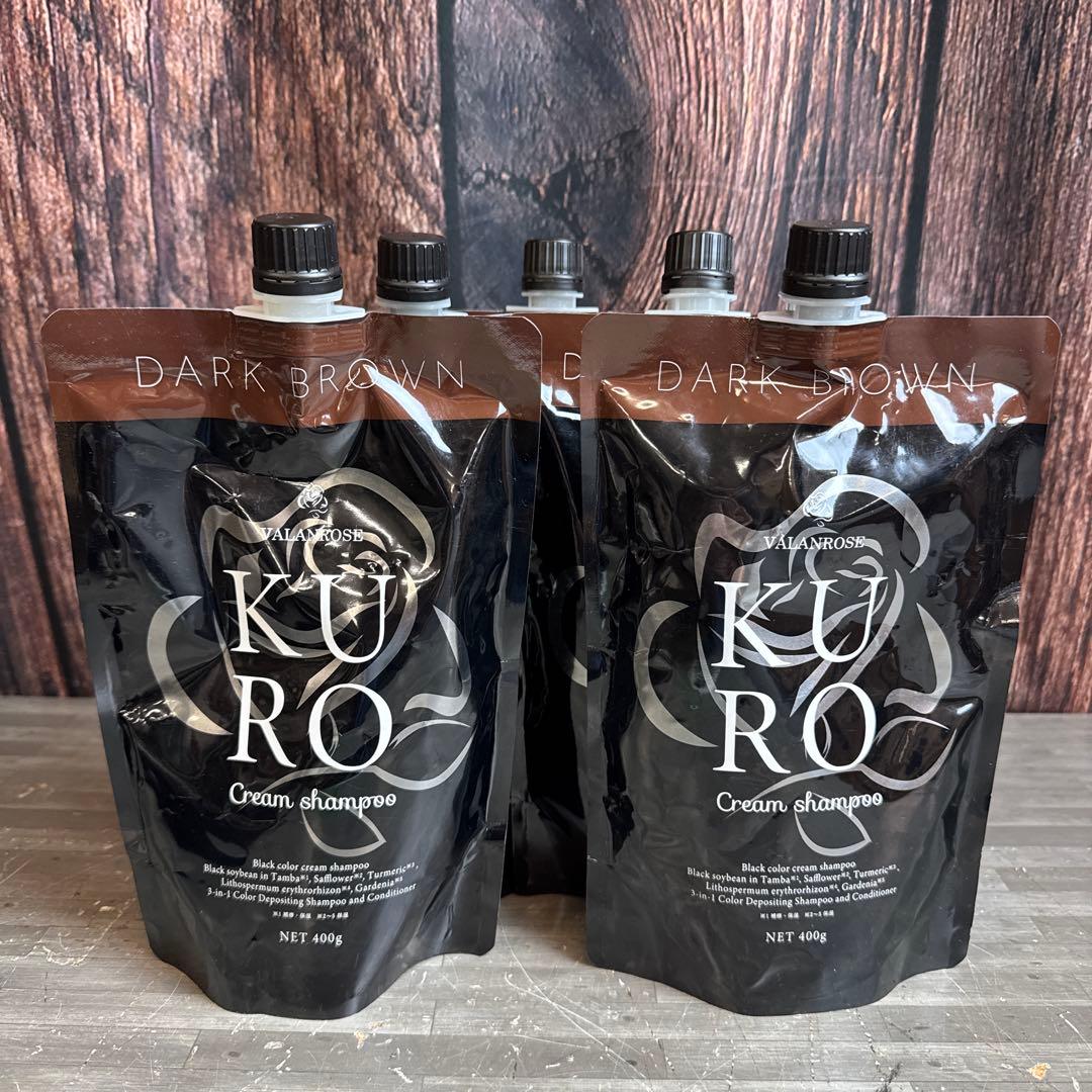 バランローズ クロクリームシャンプー ダークブラウン 400g 5個セット