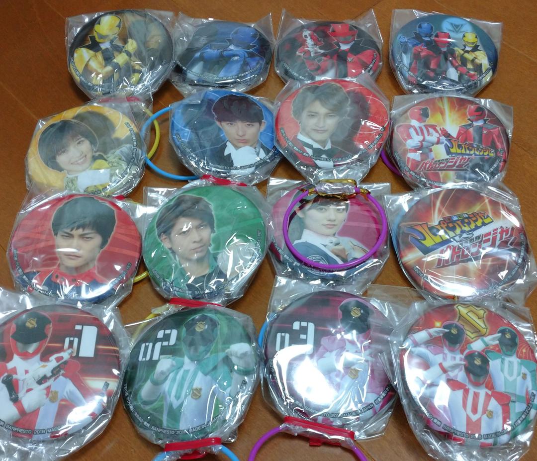 快盗戦隊ルパンレンジャー VS 警察戦隊パトレンジャー 缶バッジ 纏め売り