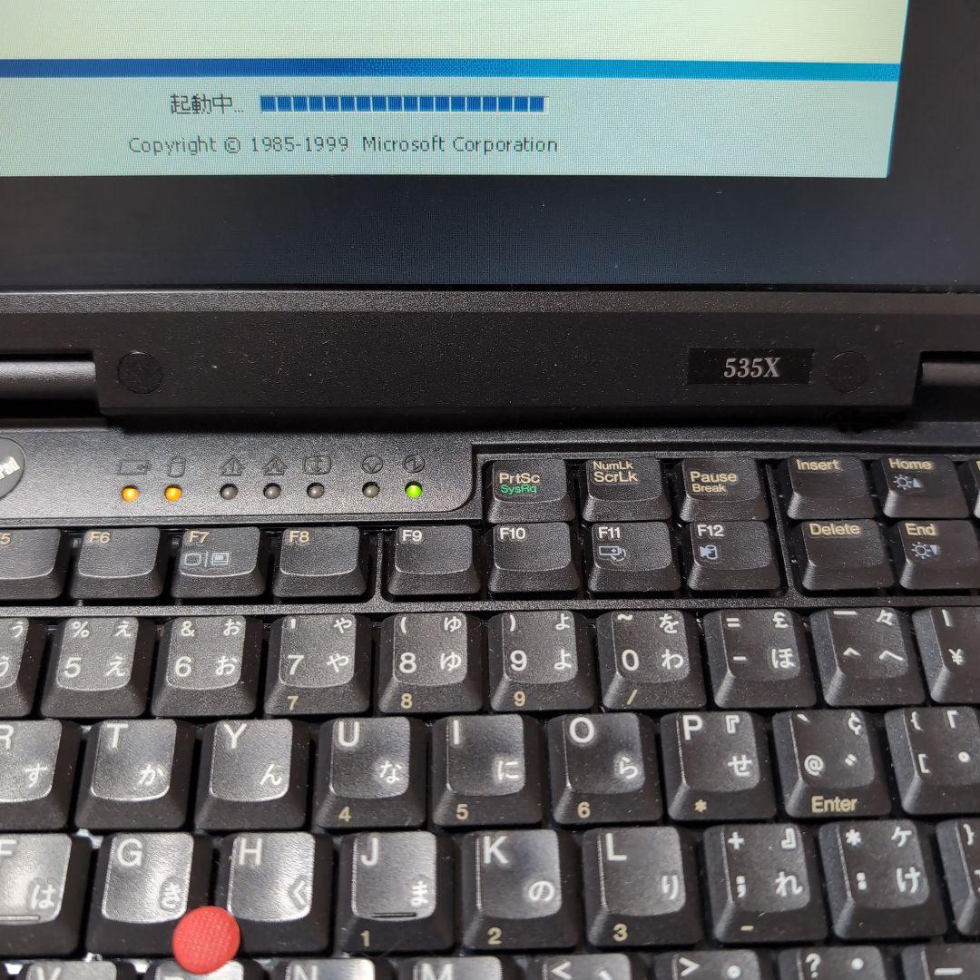 Windowsノート本体 IBM ThinkPad 535X Windows 2000