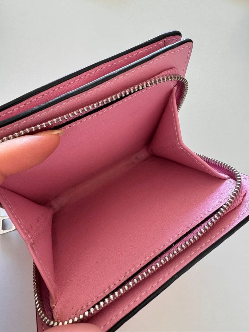 【LOEWE】★ロエベ★ピンクレザー★二つ折り財布 保存袋付き