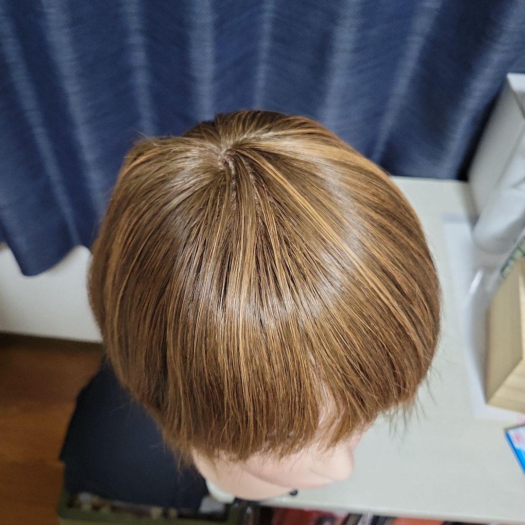 美品 百合子ウイッグ みちこパーマ 3Dウィッグ