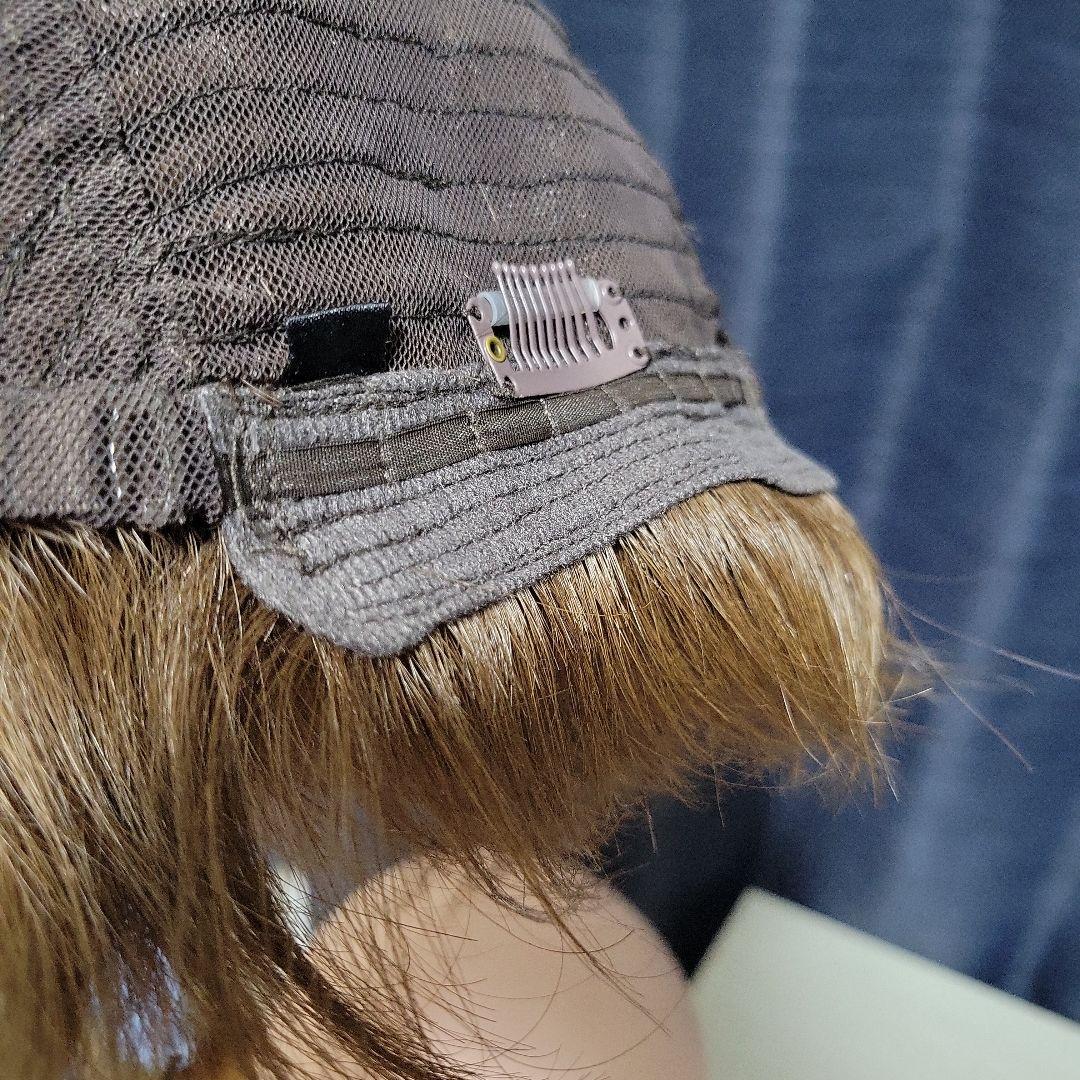 美品 百合子ウイッグ みちこパーマ 3Dウィッグ