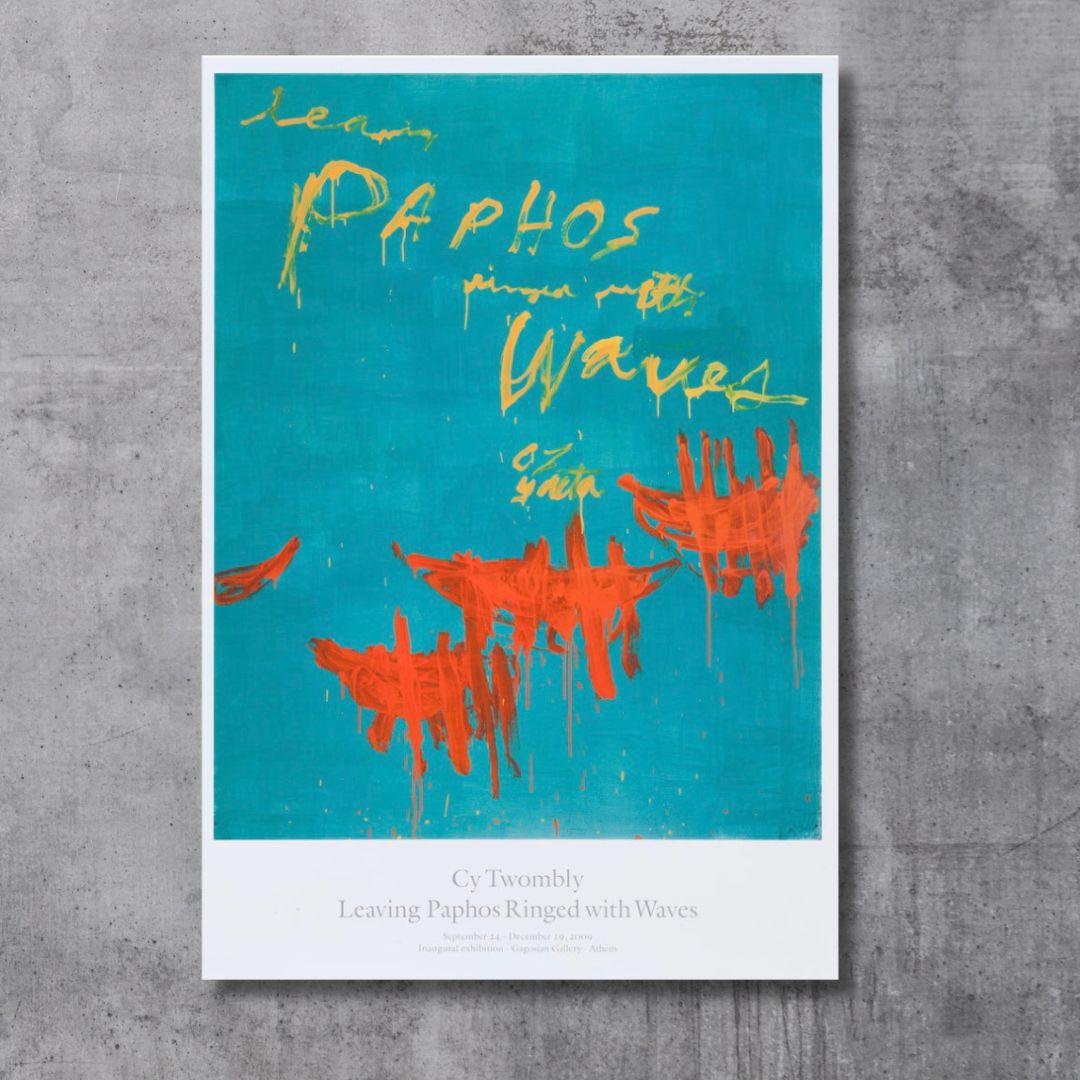 新品正規品 Cy Twombly サイトゥオンブリー カゴシアン 希少ポスター