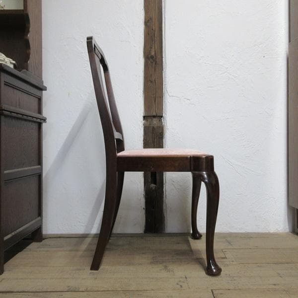 イギリス アンティーク 家具 ダイニングチェア 猫脚 椅子 英国 4766d