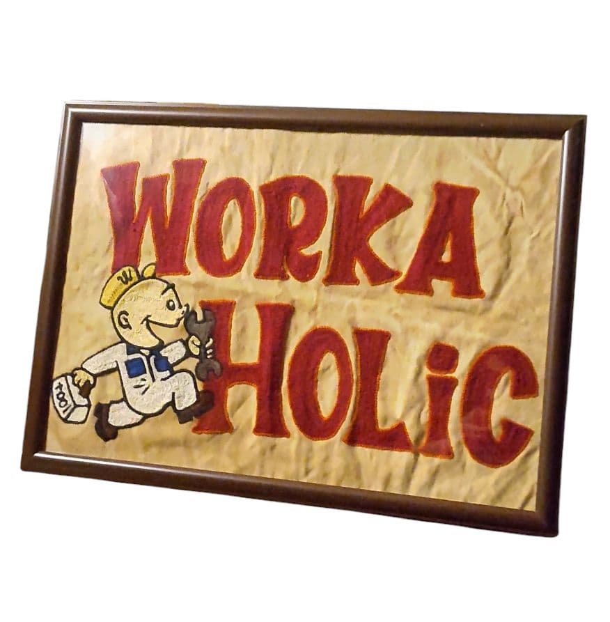 刺繍フレーム A3 WORKAHOLIC チェーンステッチ ビンテージ