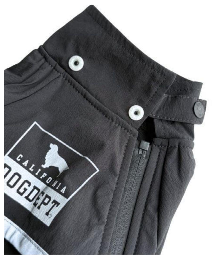 DOG DEPT ブラック フード付き犬服 BLサイズ