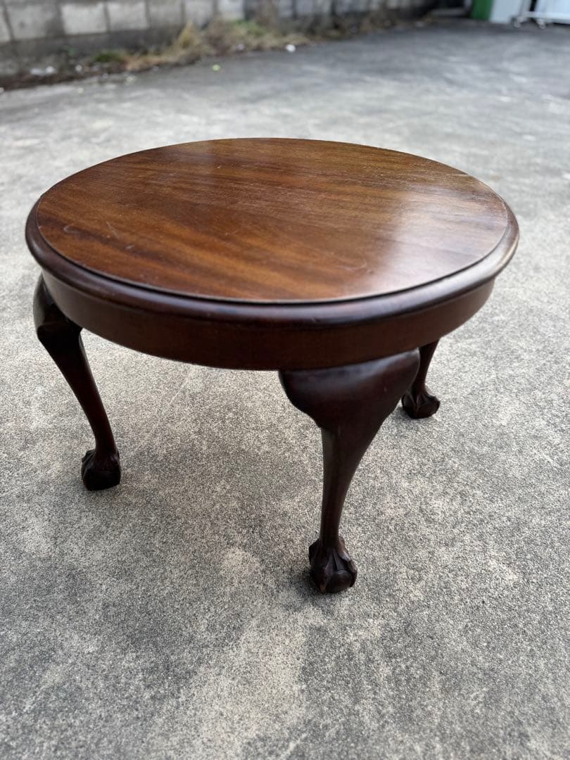 【値下げ不可】【中古】コーヒーテーブル　アンティーク　ラウンドテーブル