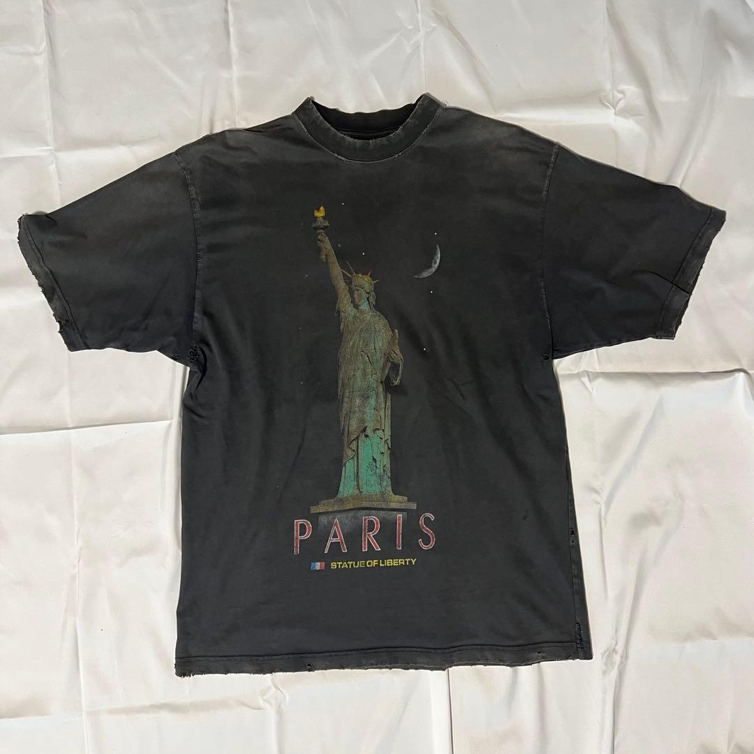 平本蓮着用　BALENCIAGA PARIS LIVERTY 自由の女神Tシャツ