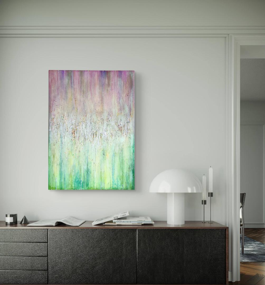 【専用】AMANE-雨音 / 抽象画 キャンバス 90×65㎝ 原画 モダン