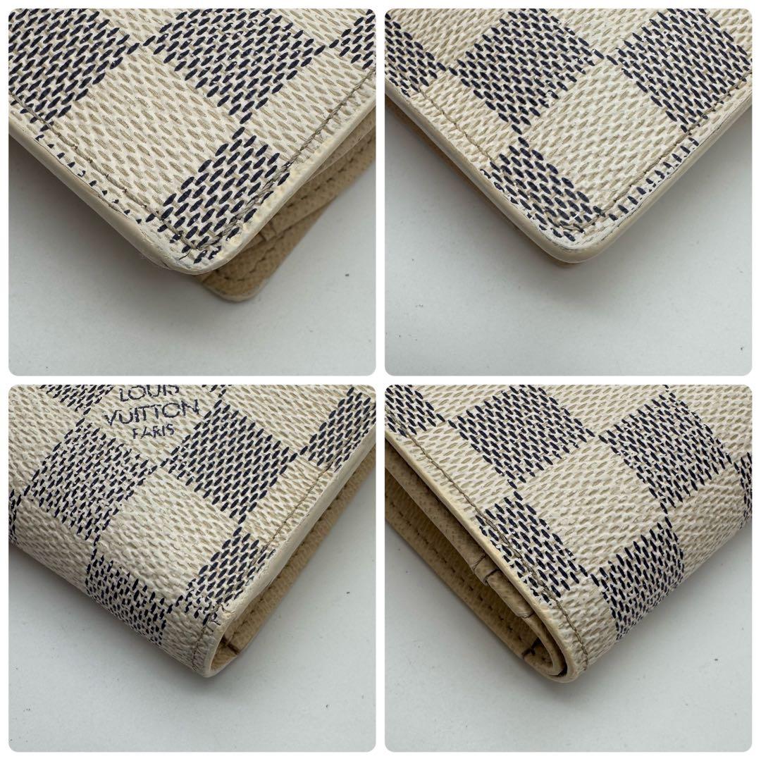 【新型】ルイヴィトン　ダミエ　アズール　ヴィエノワ　コンパクト　二つ折り財布