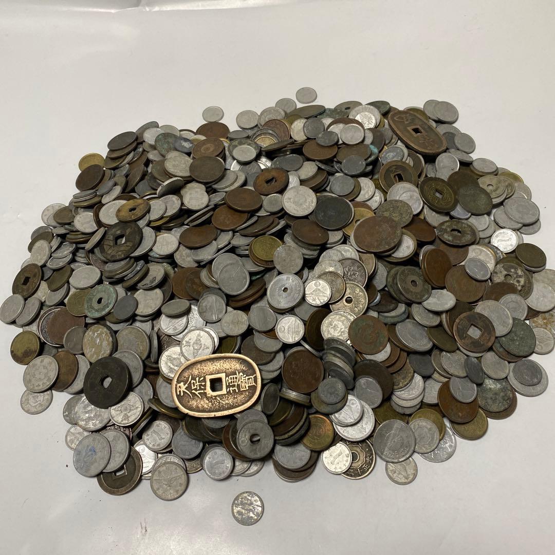 日本の古銭 明治 大正 昭和 レトロ まとめ売り 正味3.3Kg NO.52