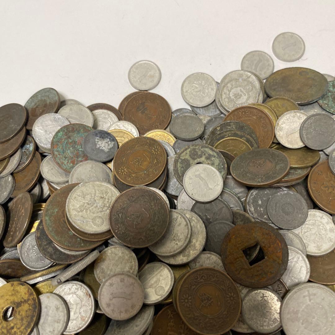 日本の古銭 明治 大正 昭和 レトロ まとめ売り 正味3.3Kg NO.52