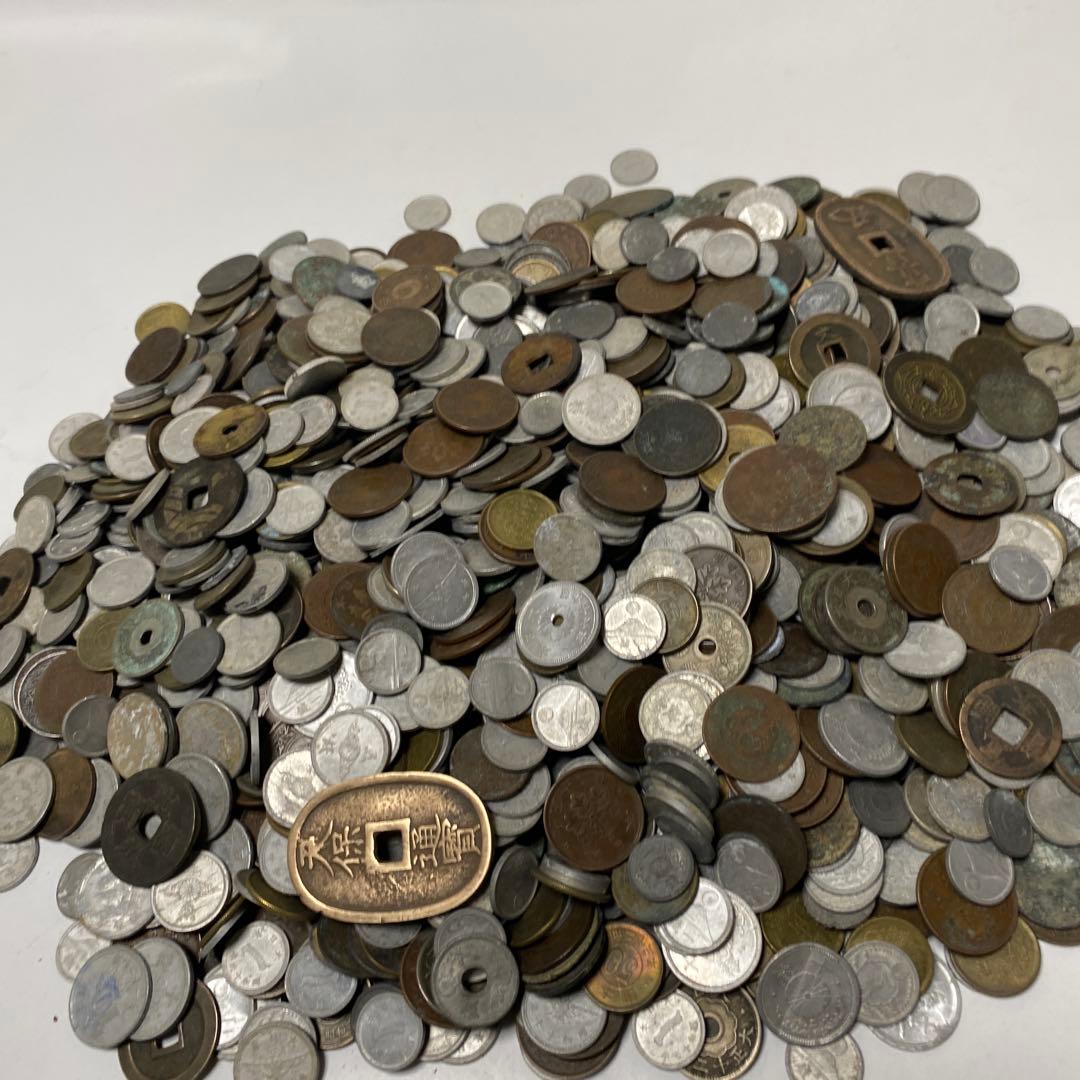 日本の古銭 明治 大正 昭和 レトロ まとめ売り 正味3.3Kg NO.52