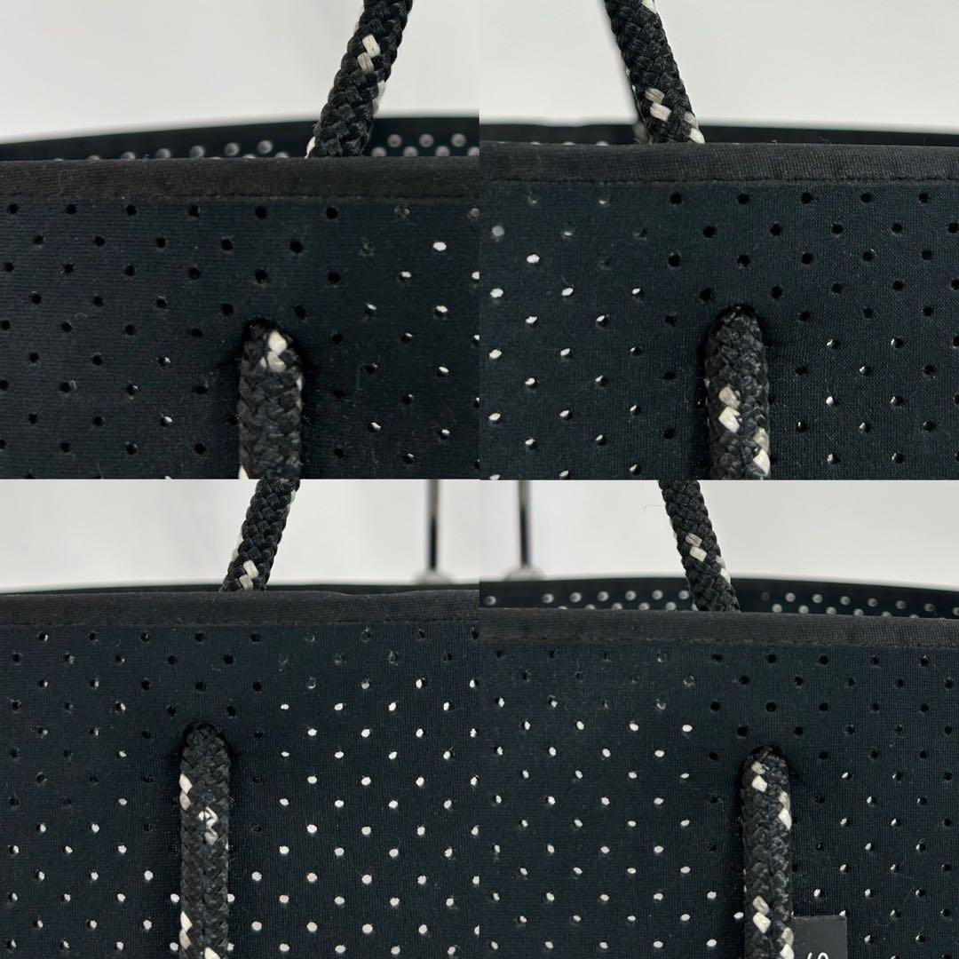 【極美品】ステイトオブエスケープ トートバッグ ポーチ付き 黒 A4可 大容量