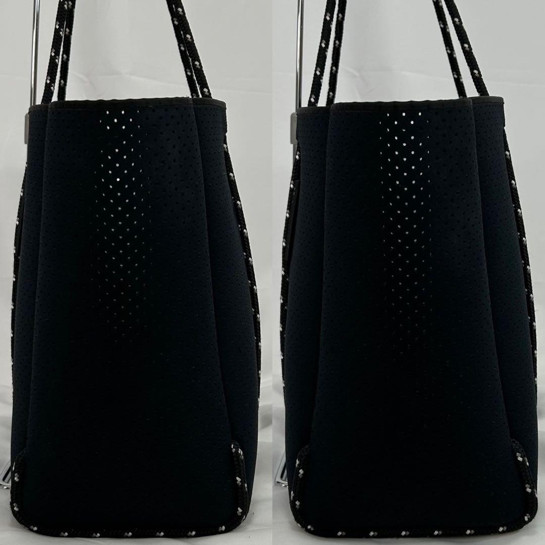 【極美品】ステイトオブエスケープ トートバッグ ポーチ付き 黒 A4可 大容量