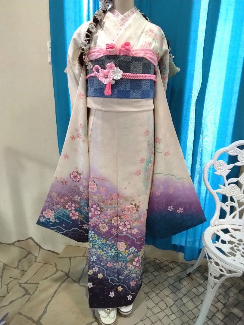 振袖フルセット、正絹振袖成人式、半襟重ね衿、帯揚げ帯締め、袋帯、襦袢、ガード加工