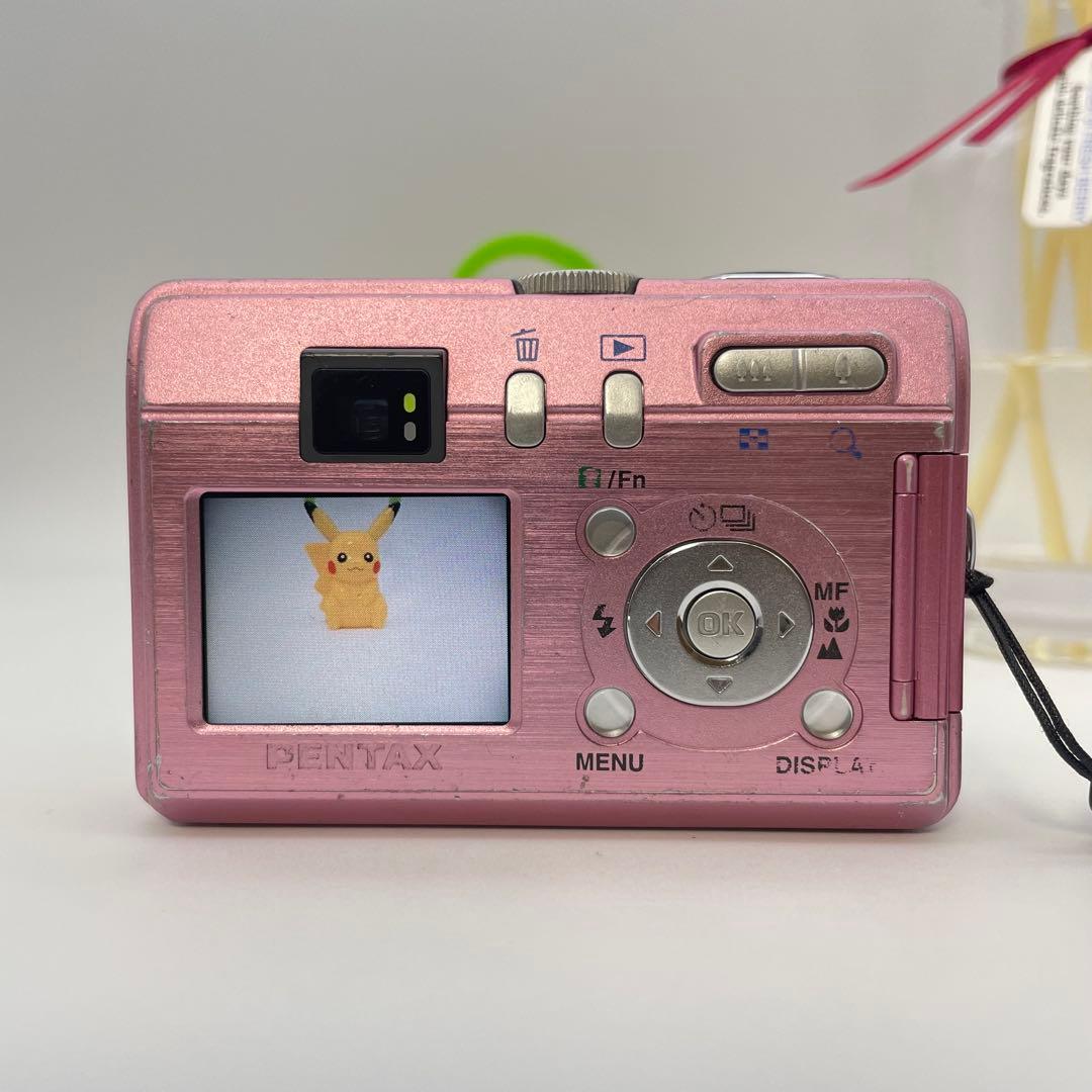 スマホ転送OK✨PENTAX Optio S40✨動作確認済 単三電池 可愛い♪