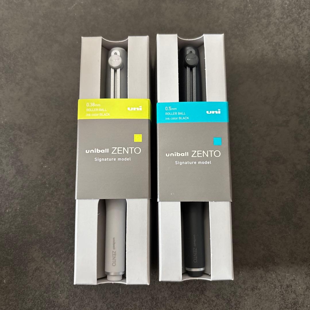 【新品】uniball ZENTO シグニチャー0.5mm 0.38mmセット