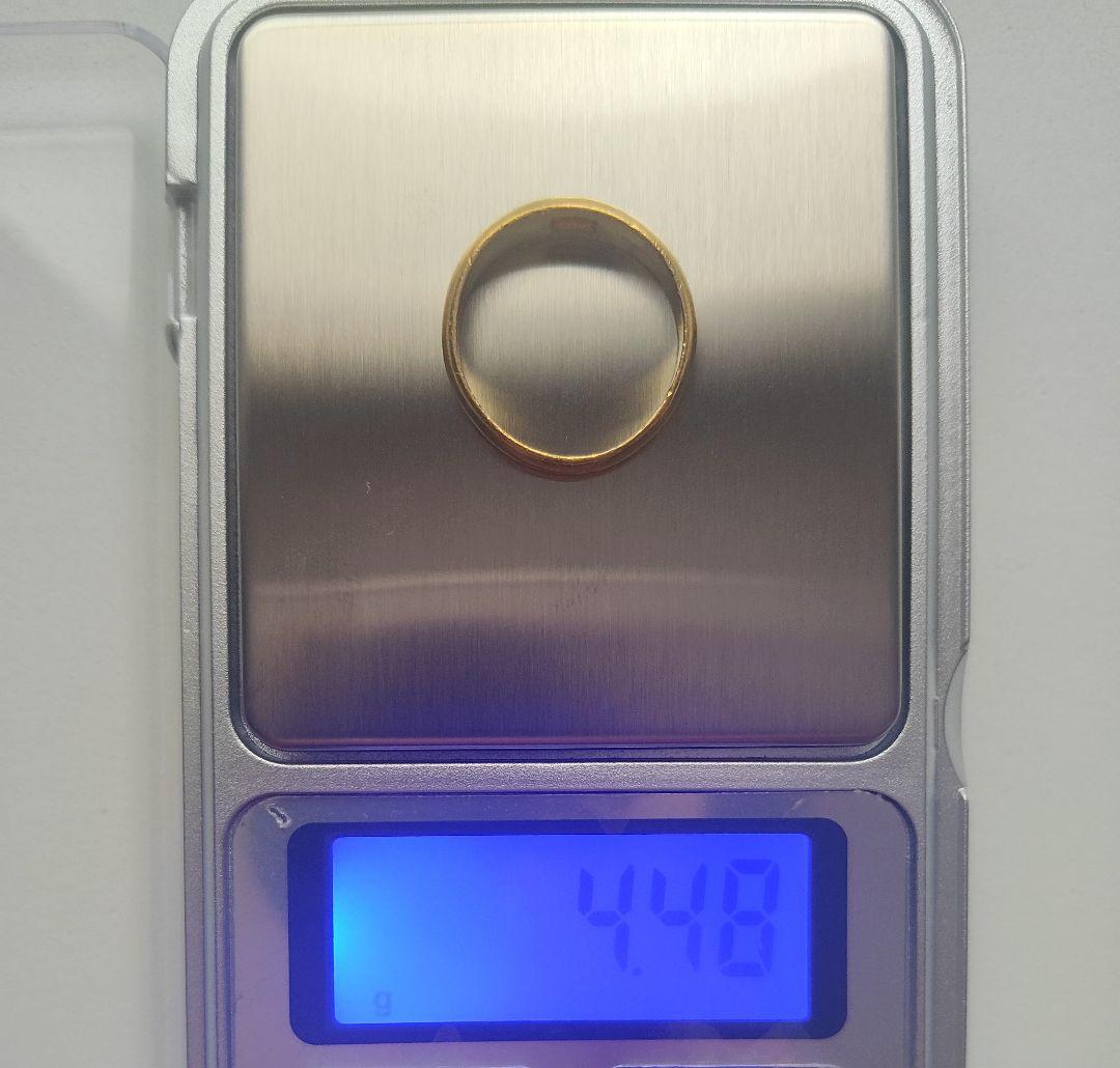 K24 純金 シンプルバンドリング 約4.48g 10号 ユニセックス