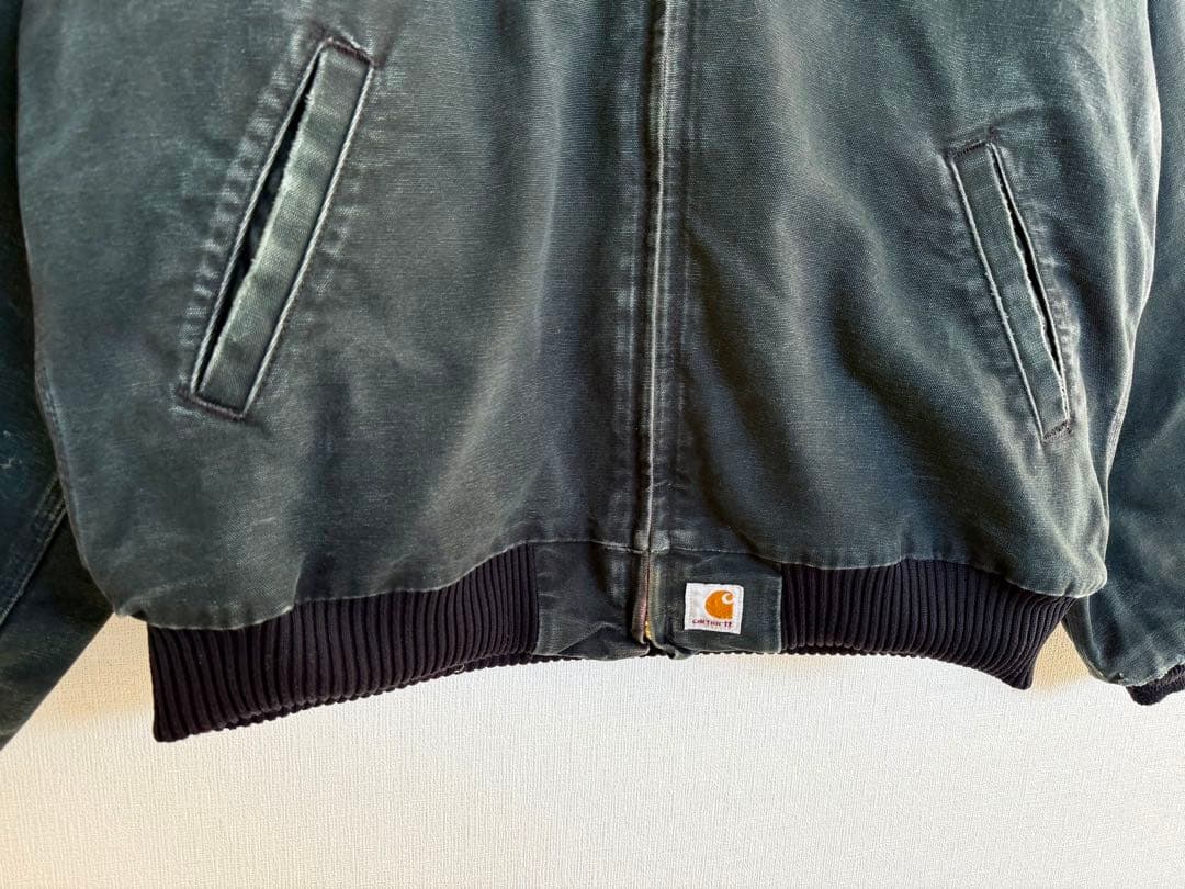 超超スペシャル アメリカ製 カーハート サンタフェジャケット L ブラック 黒