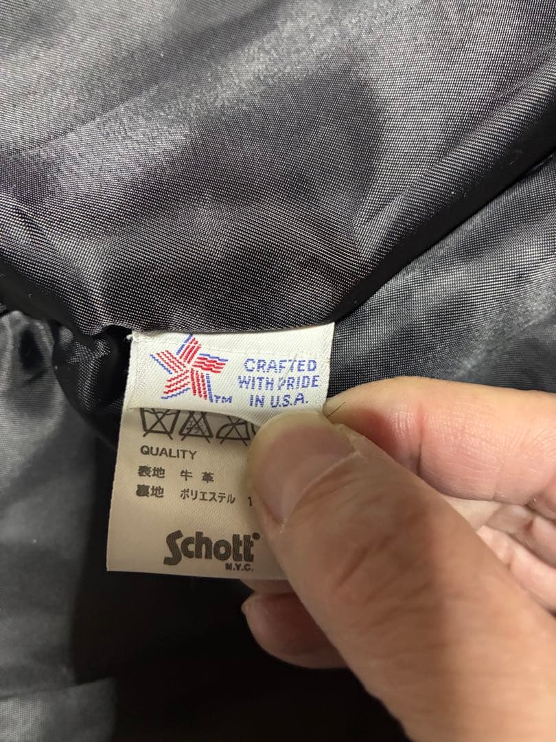 Schott シングルライダースジャケット 40