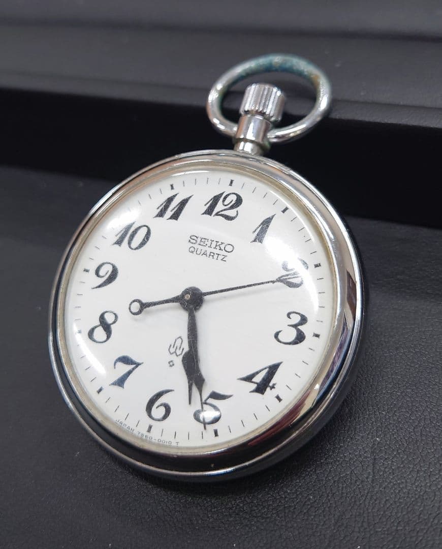 SEIKO クォーツ懐中時計 稼働品 記念品 日本国有鉄道