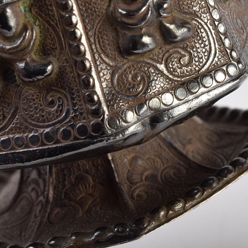 中国　唐物　人物刻　銀酒杯　爵　重さ約68ｇ　V　R8504