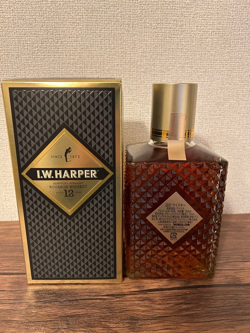 【新品・未開栓】I.W.HARPER 12年 ※化粧箱付
