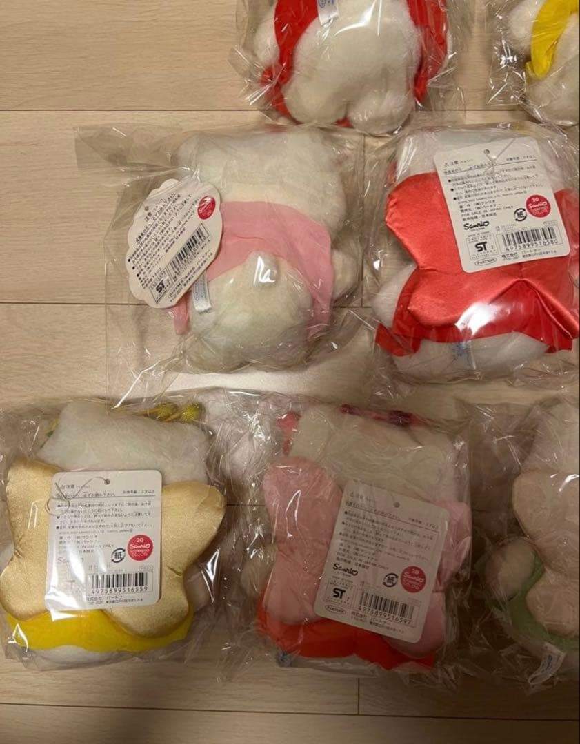 ハローキティ　フラワーガーデン　フェアリー　ぬいぐるみ　9個セット