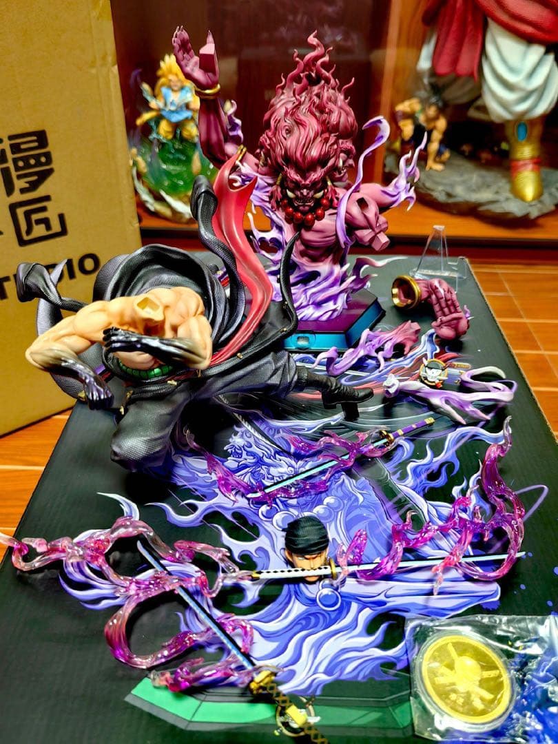 ワンピース 【地獄阿修羅】ゾロ フィギュア 塗装済み完成品 ガレージキット