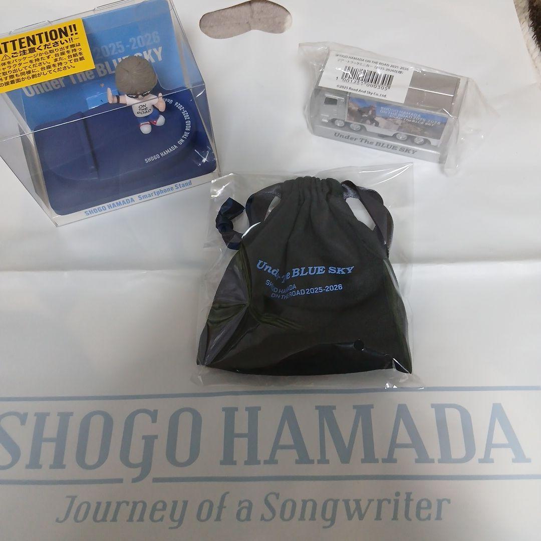 浜田省吾 ツアートラックミニカー&スマートフォンスタンド&レザーキーリング