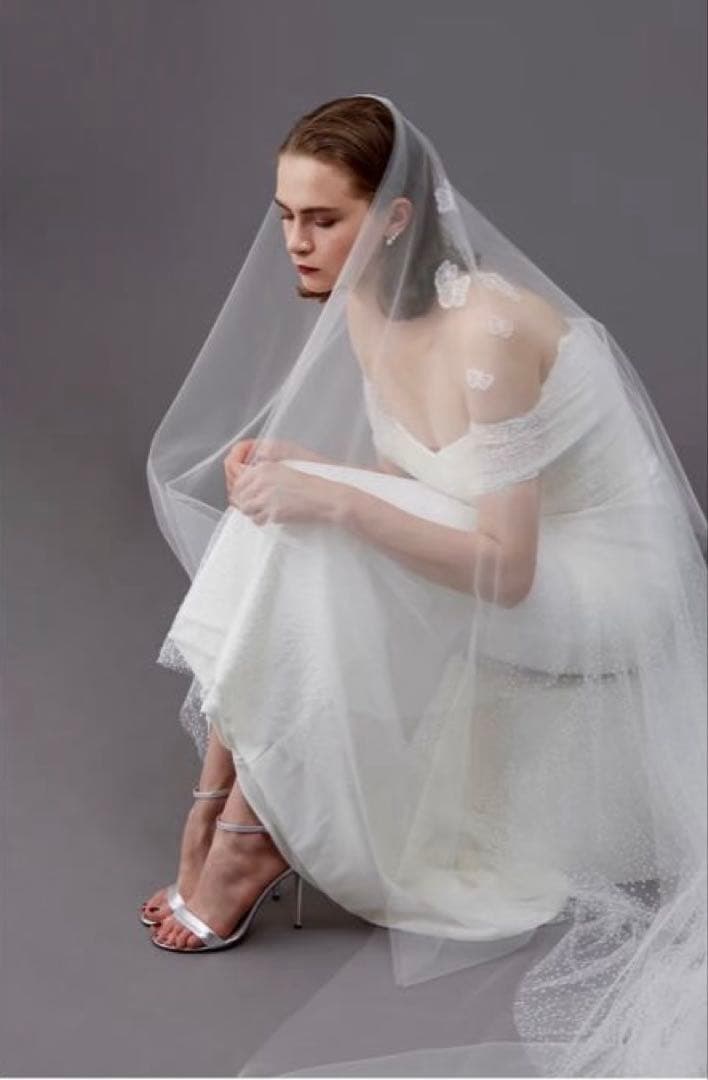 【トリートドレッシング 】ロングベール 80×250 蝶/バタフライ