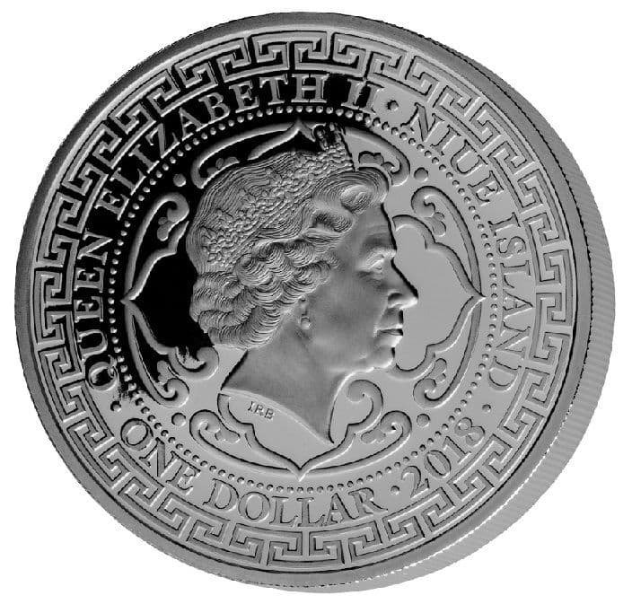 2018 イギリス トレードダラー 英国貿易ドル 1オンス銀貨 PF69UC