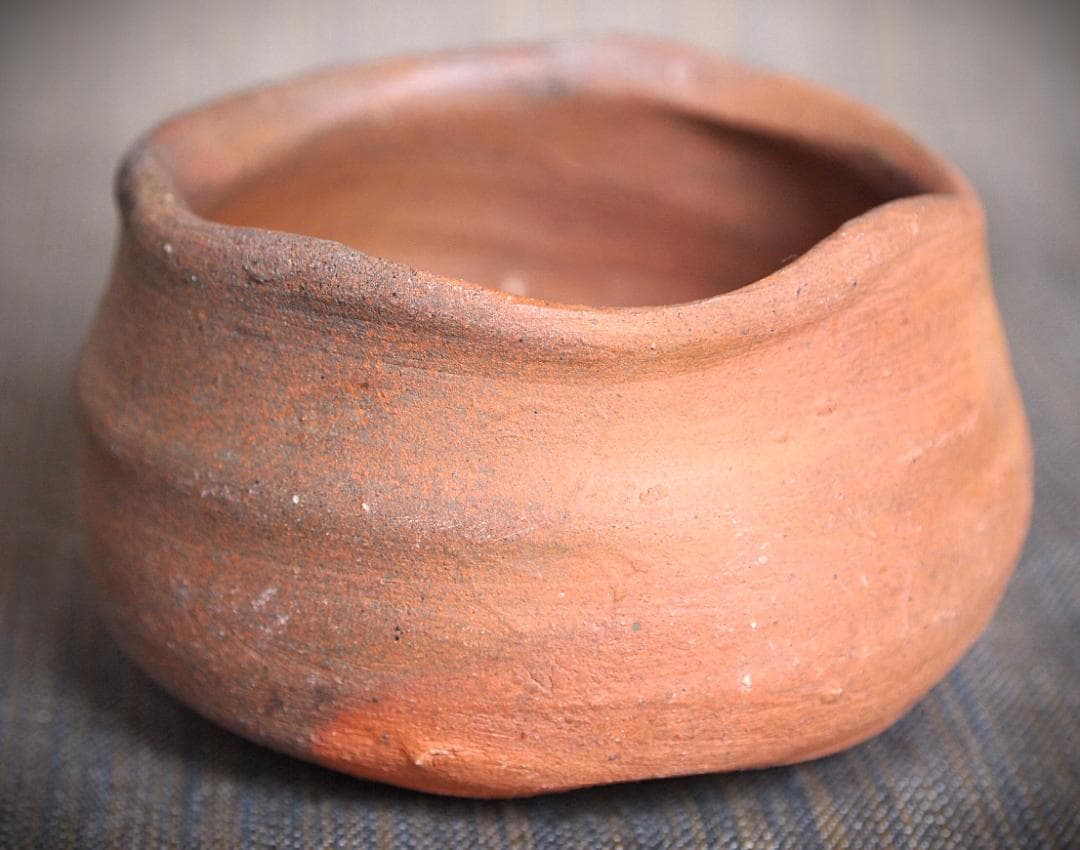 人気作家★中村和樹【師：中村真・中村六郎】★備前【窯変】ぐいのみCC★共箱・布