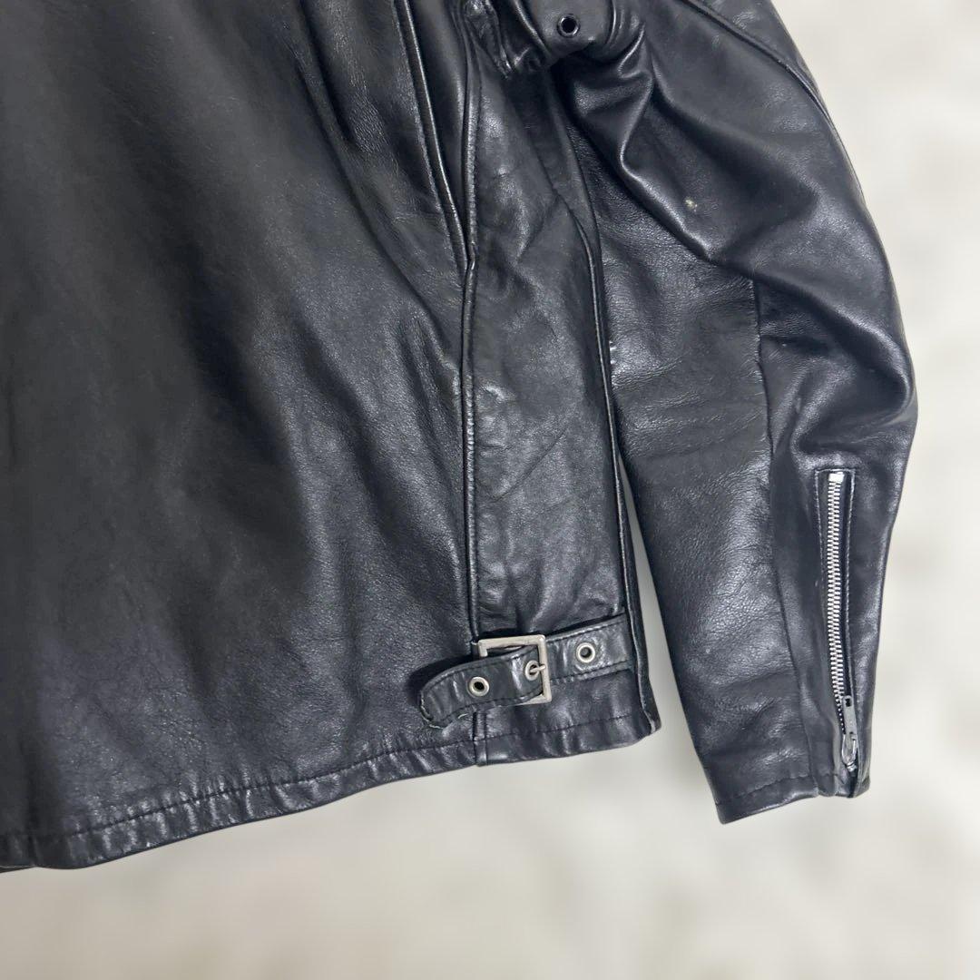 【美品】ショット SCHOTT レザー　ライダース　141 ブラック　サイズ40