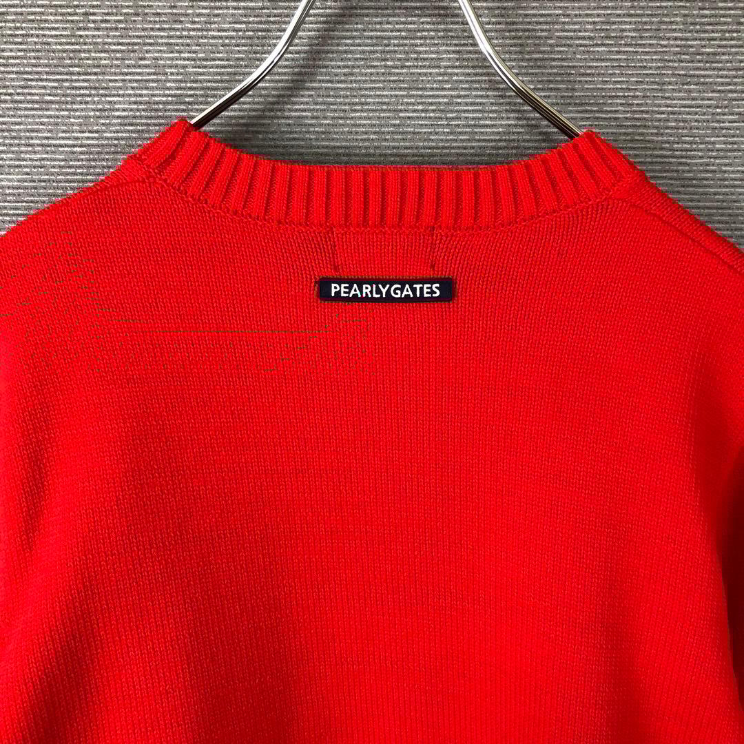 パーリーゲイツ 上田桃子さんコラボ トラッドラビット ニット 4 レッド