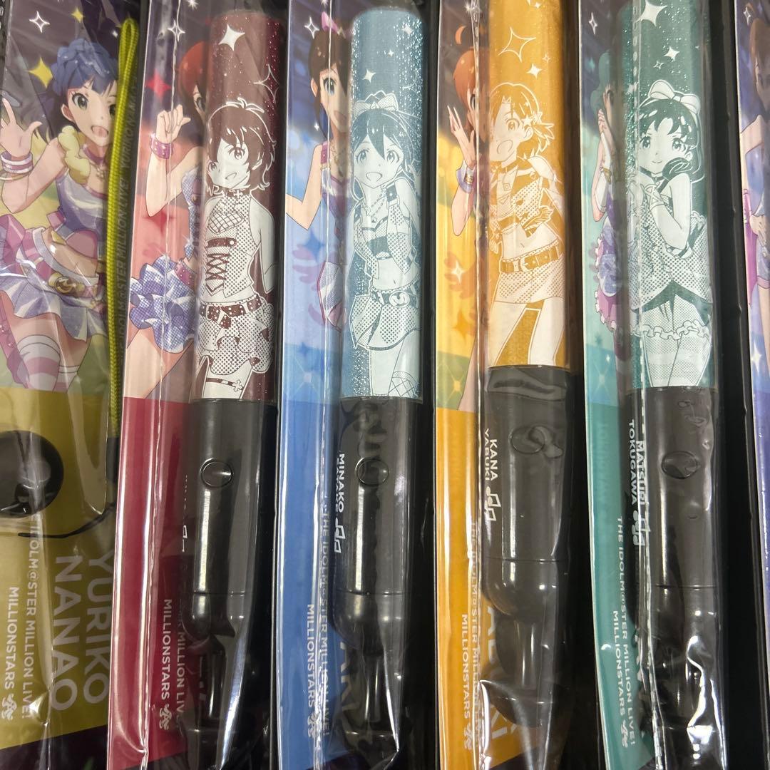 アイドルマスター 公式コンサートライト　ストラップ　セット　サイリウム　アイドル