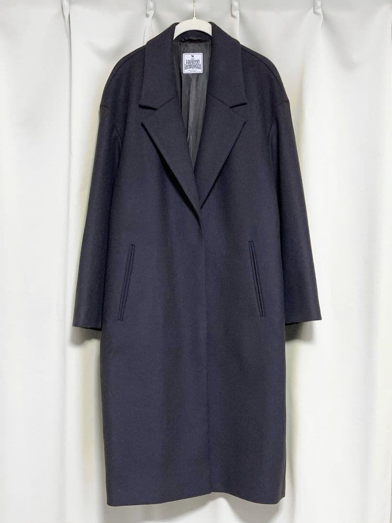 BY HAMILTON WOOL MIX ドロップショルダーテーラーコート