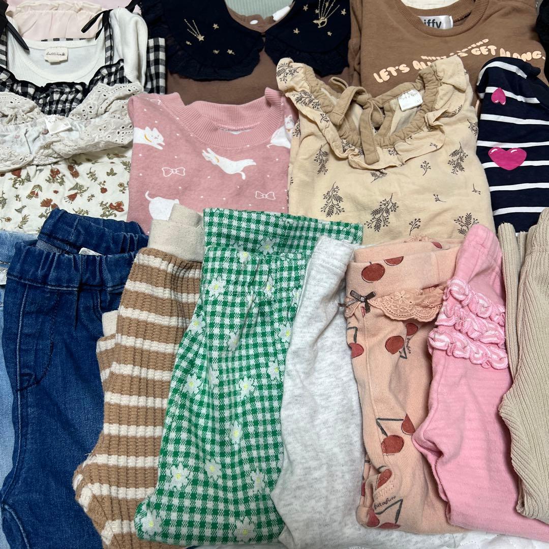 I*A様 女の子　秋冬服　保育園　まとめ売り　90サイズ　60点