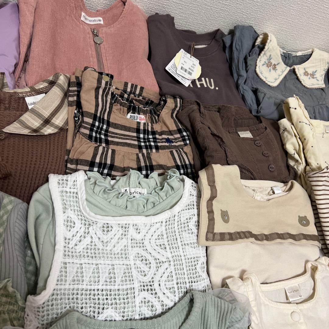 I*A様 女の子　秋冬服　保育園　まとめ売り　90サイズ　60点