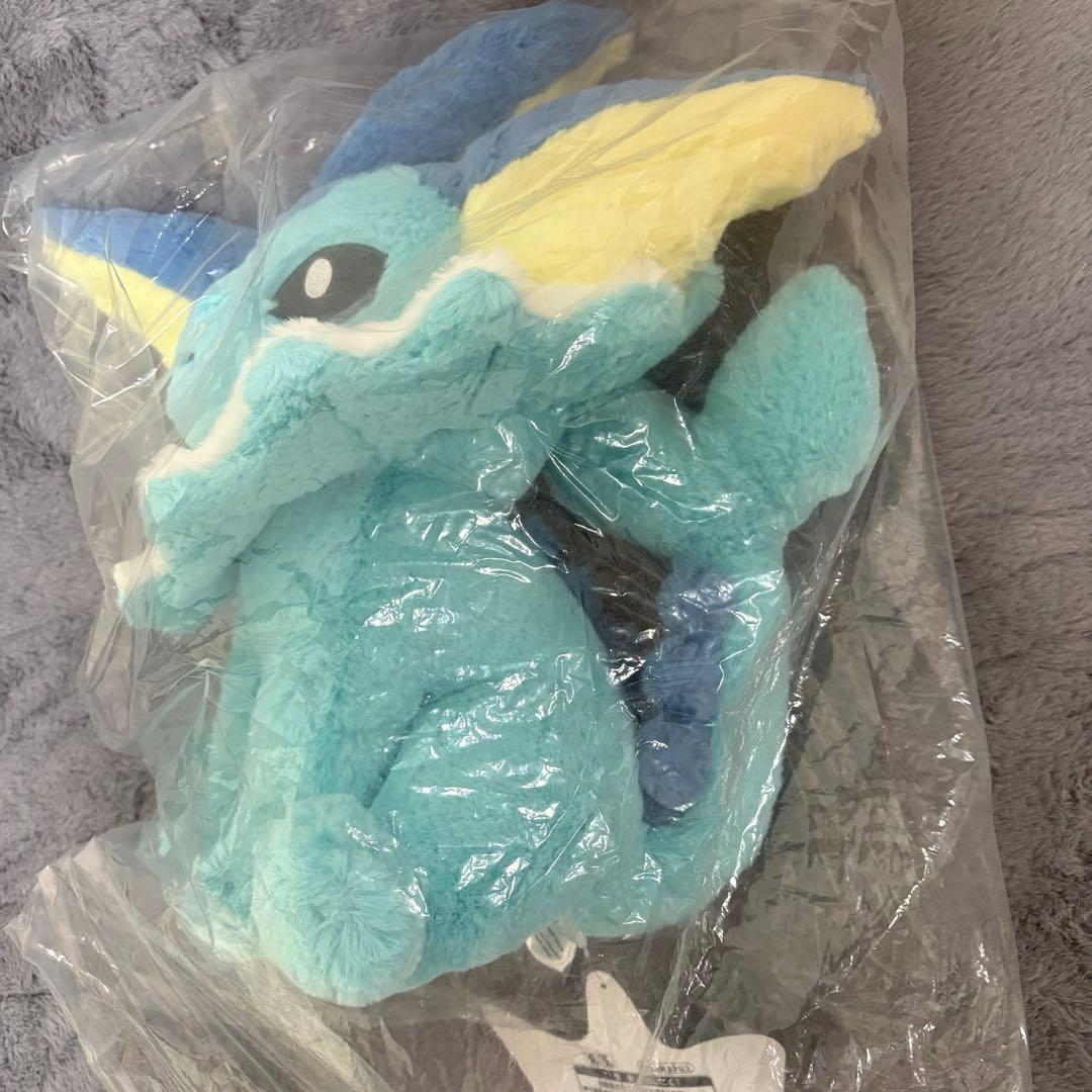 【タグ付き】シャワーズ　ふわふわ抱きぬいぐるみ