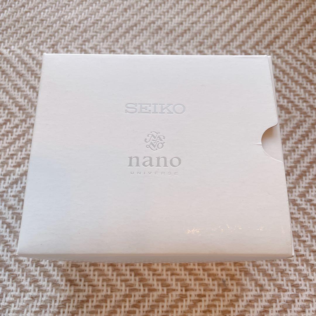 【お値下げ中】SEIKO✖︎ナノユニバース クロノグラフ 腕時計 ブラック