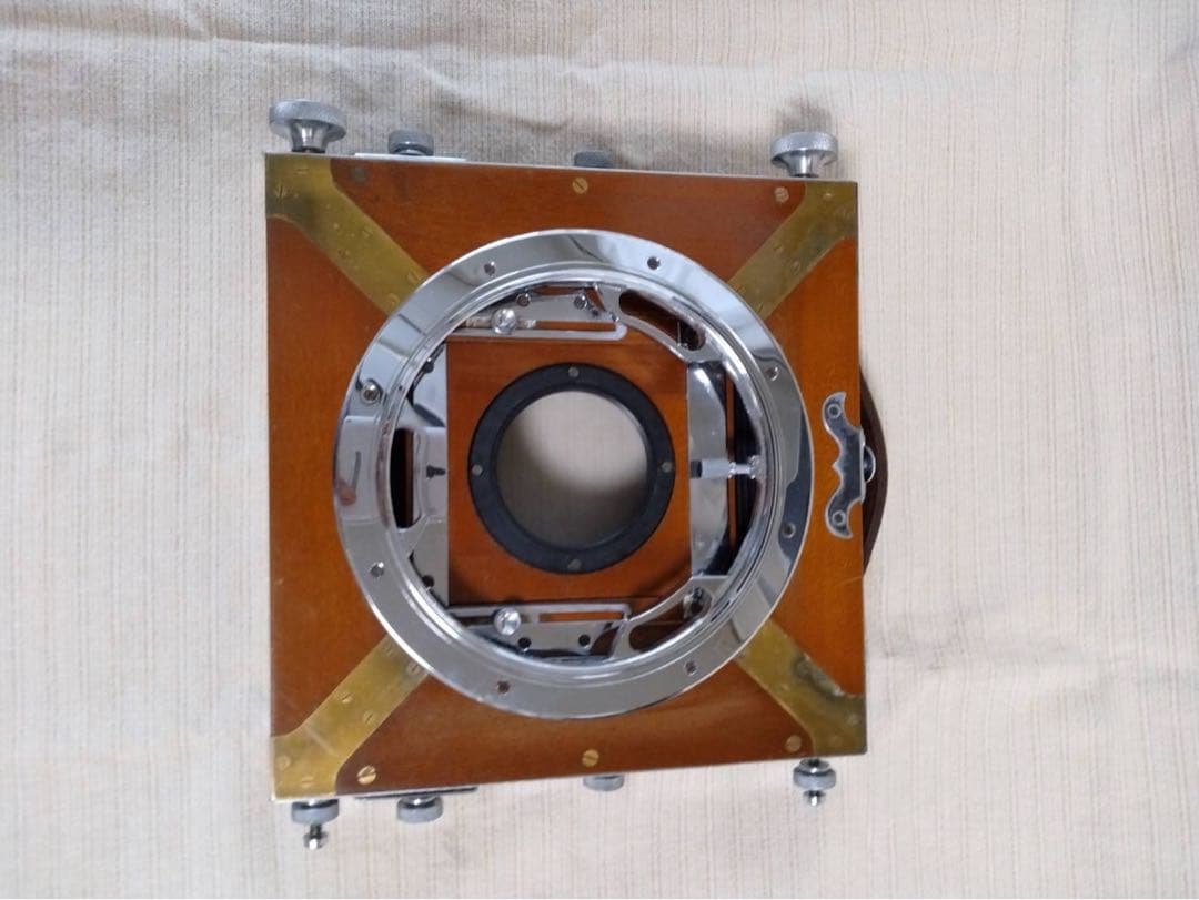 昭和レトロ　年代物大判カメラ　オクハラカメラ　木製　折りたたみ式