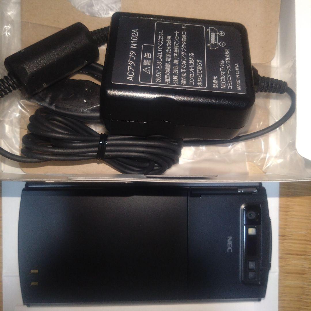 NEC N-02A ブラック 本体 ACアダプター付き