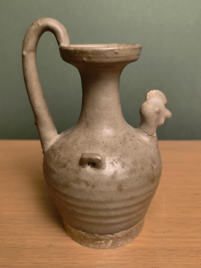 龍泉窯雞首壺 宋青瓷水注 酒器 中國古美術 茶器 茶道具